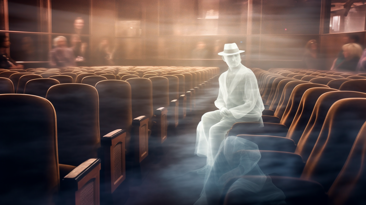 Tampa Theatre Ghost Wearing Fedora