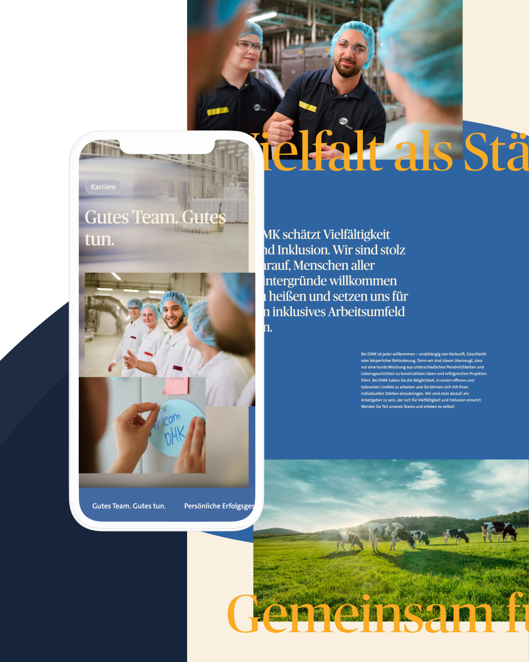 Bilder der Seite Karriere von DMK