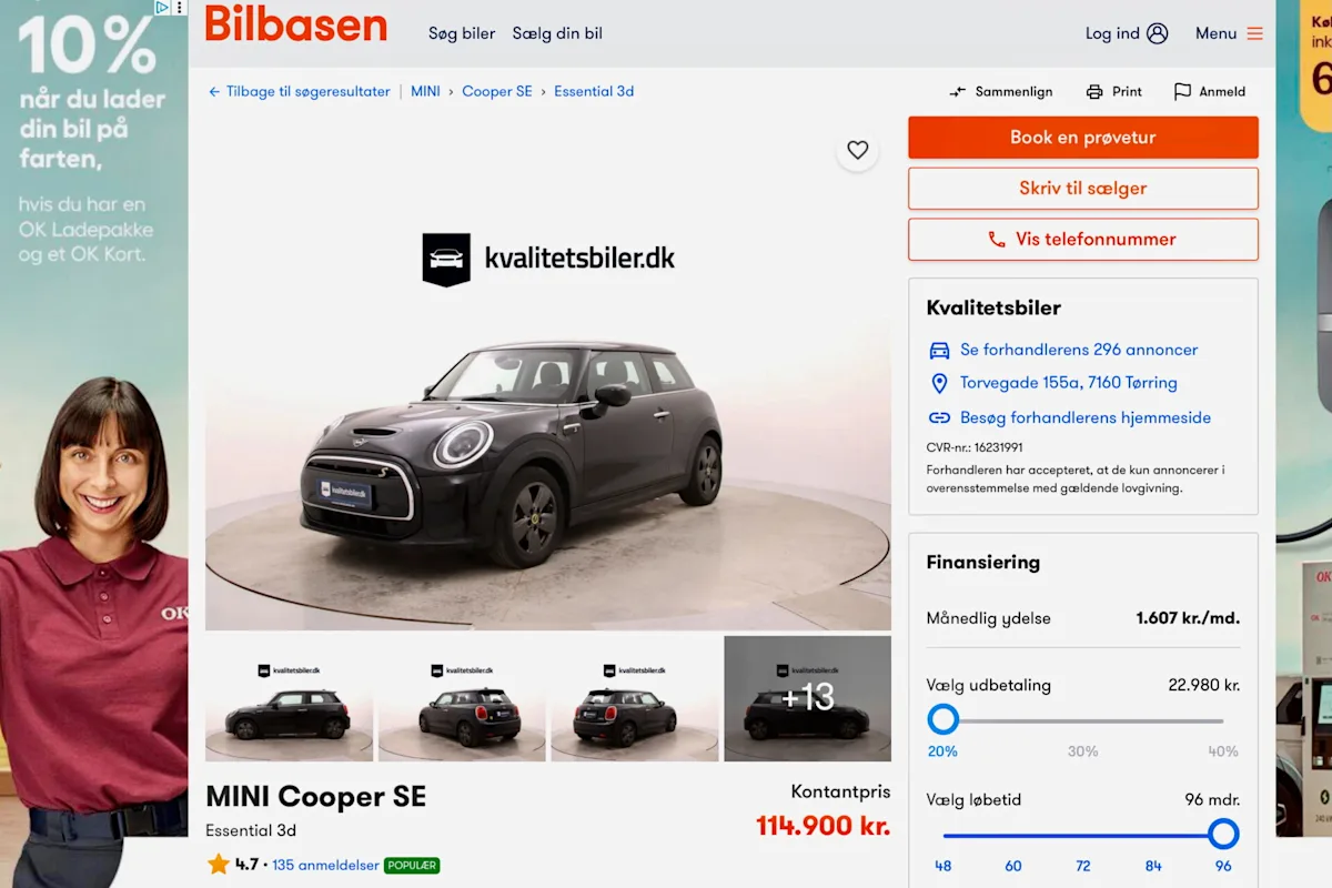Brugt elbil: Køreglad Mini Cooper SE fås til under 115.000 kr ...