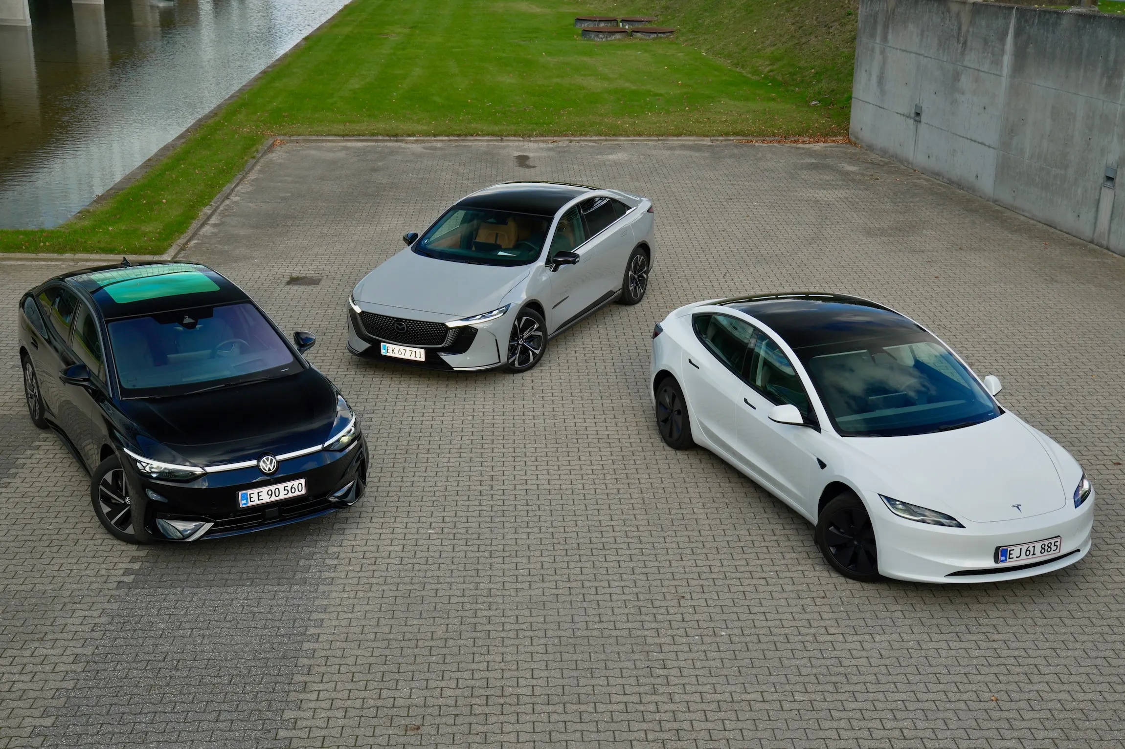 STORTEST Mazda 6e Tesla Model 3 VW ID.7 MBB5100