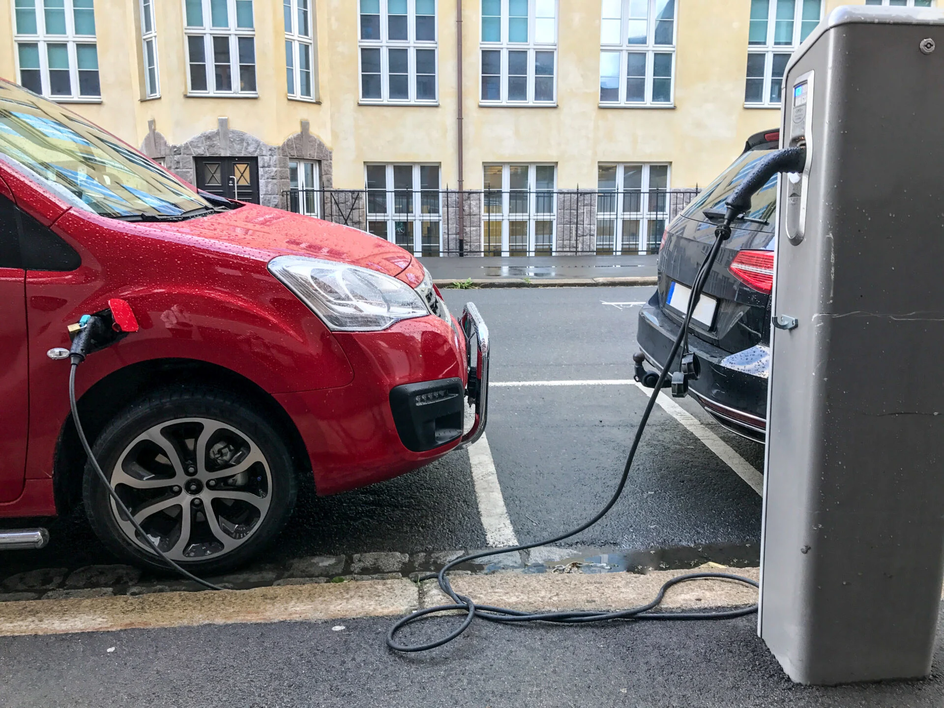 Elbil kabel regn