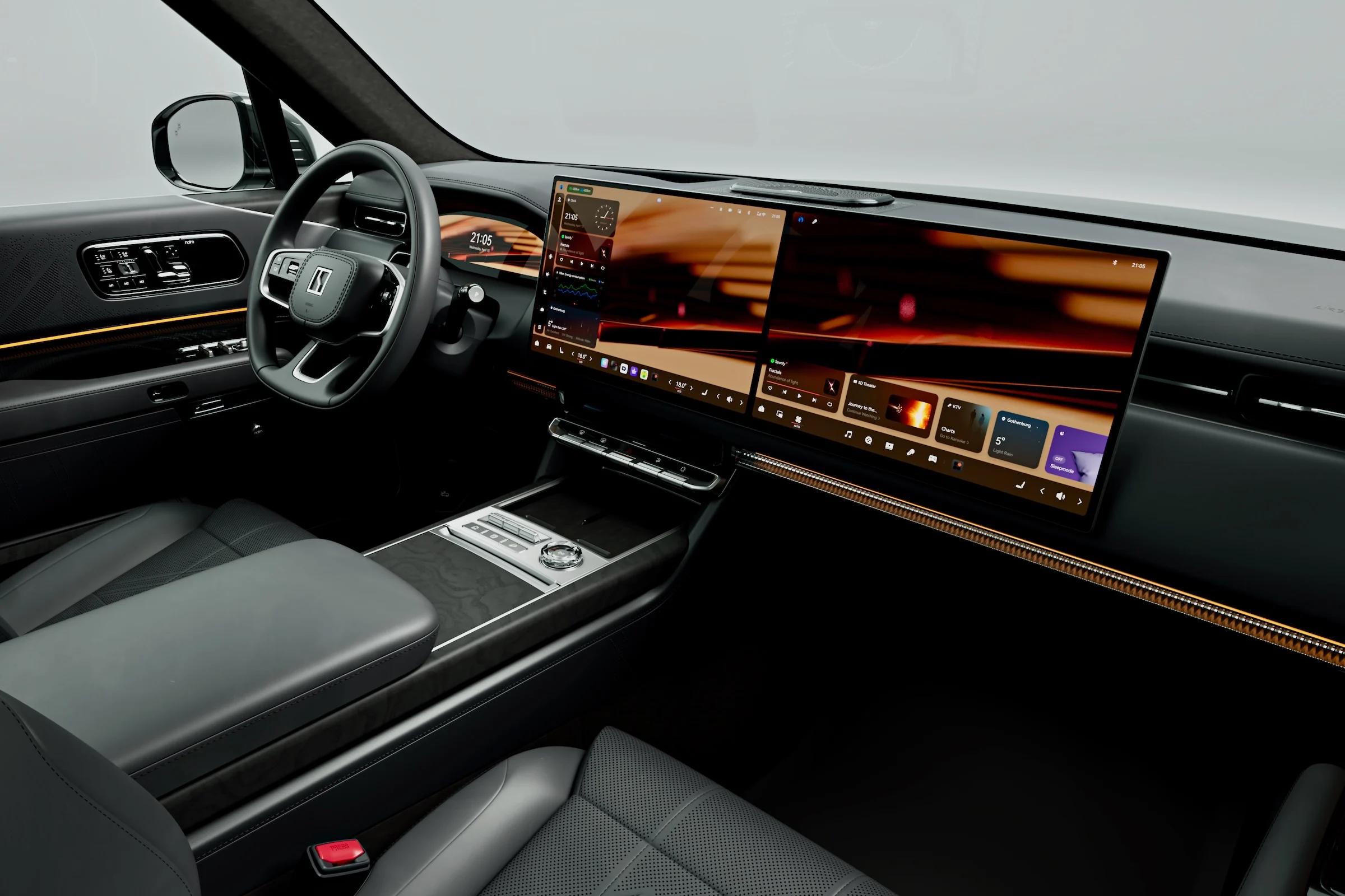 9X Interior - Nappa Leather Charcoal Black