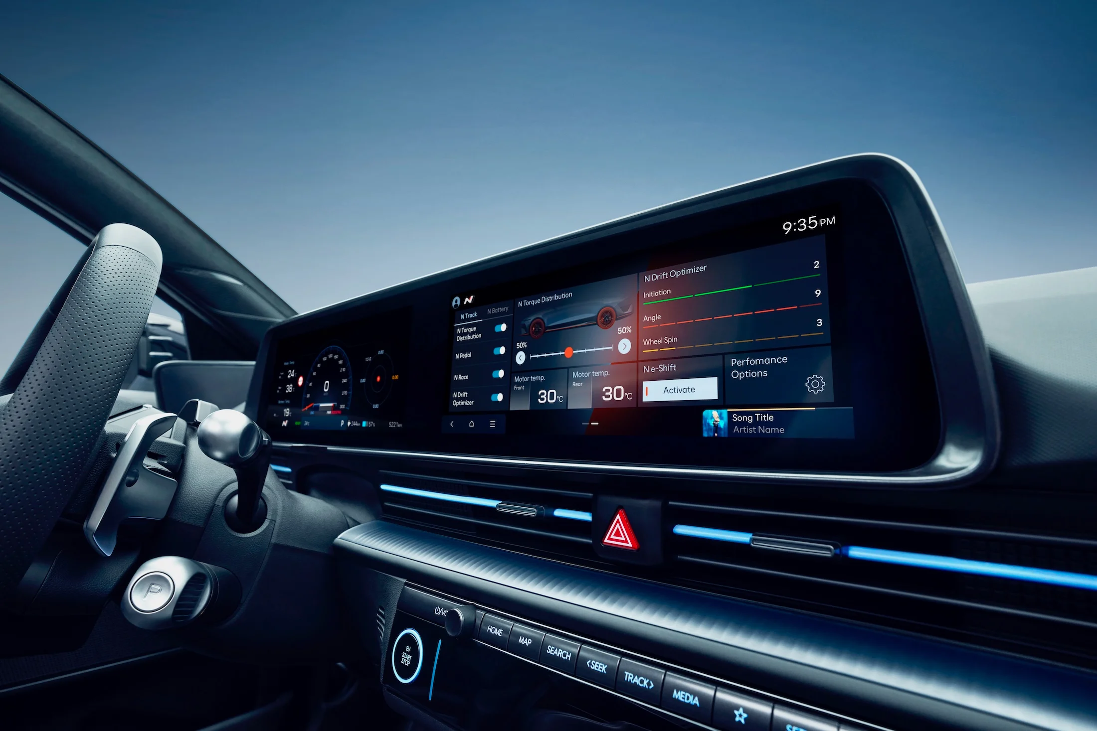 hyundai-ioniq-6-n-goodwood-debut-interior-cluster