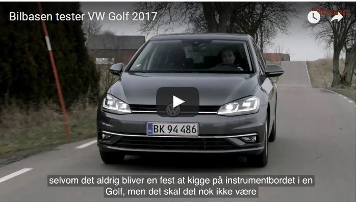 Bilbasen tester VW Golf 2017