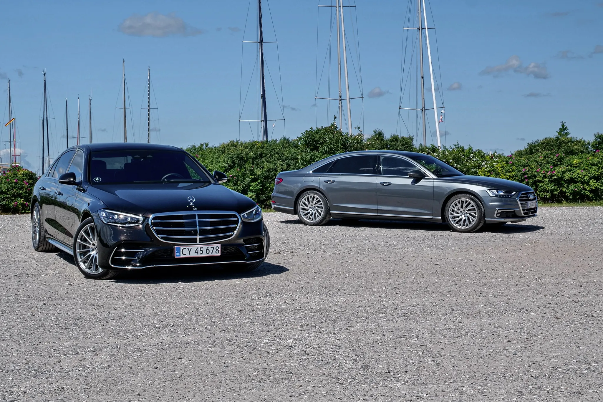 Audi A8 vs Mercedes S-Klasse – åbner