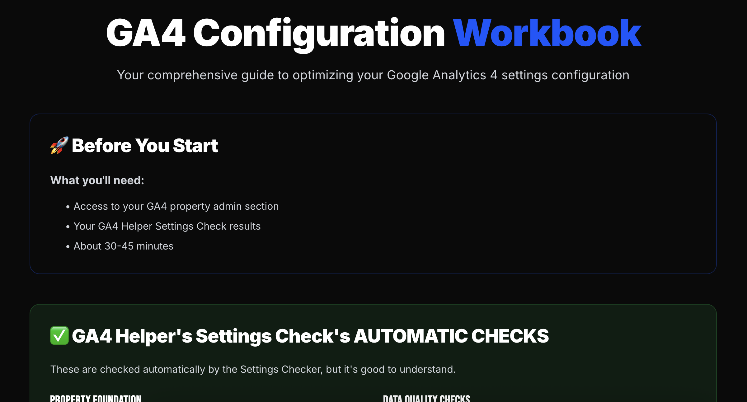 Why Your GA4 Configuration Matters More Than You Think (+ free workbook)