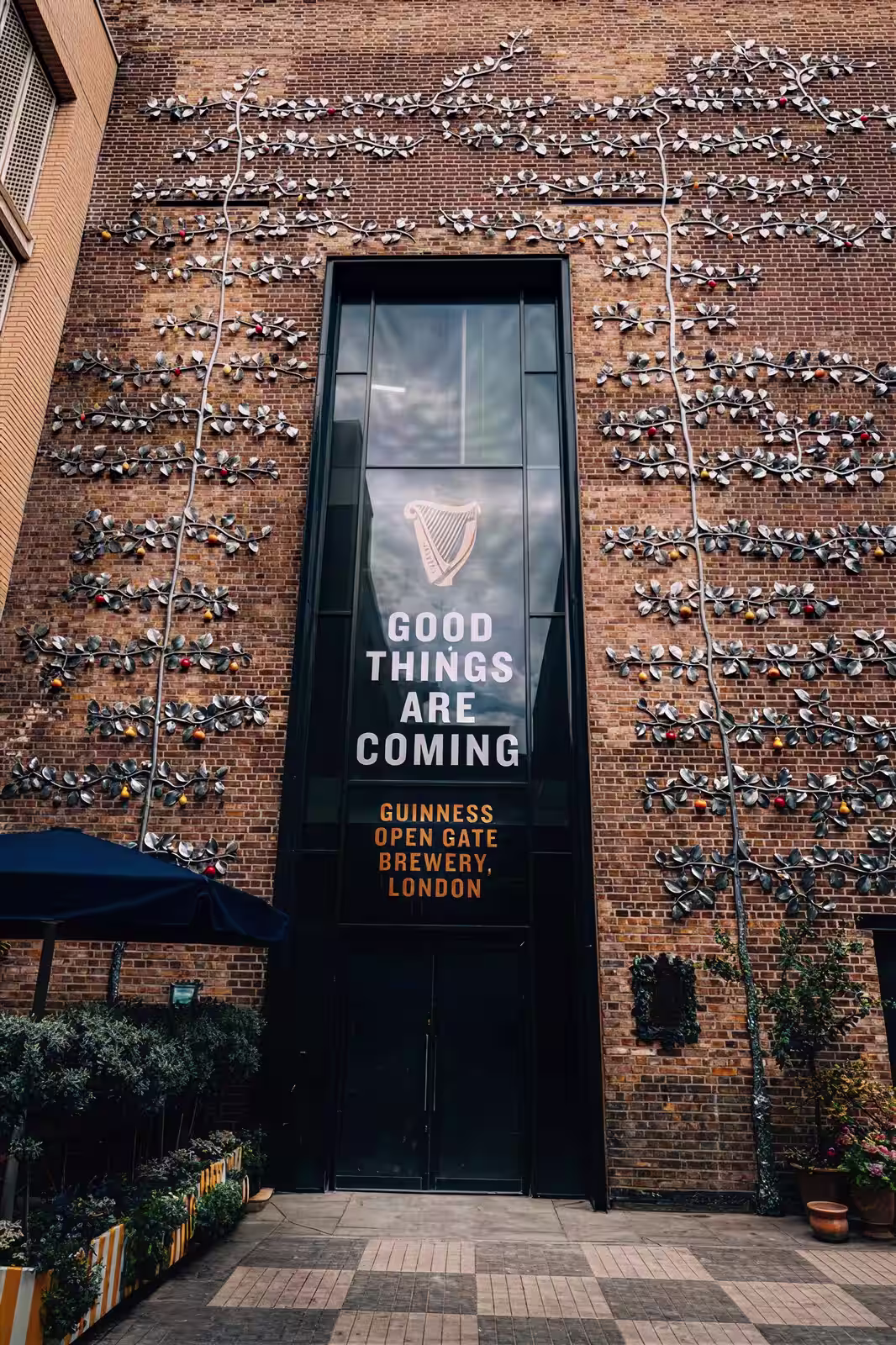 An image of entrance to Guinness Open Gate Brewery London