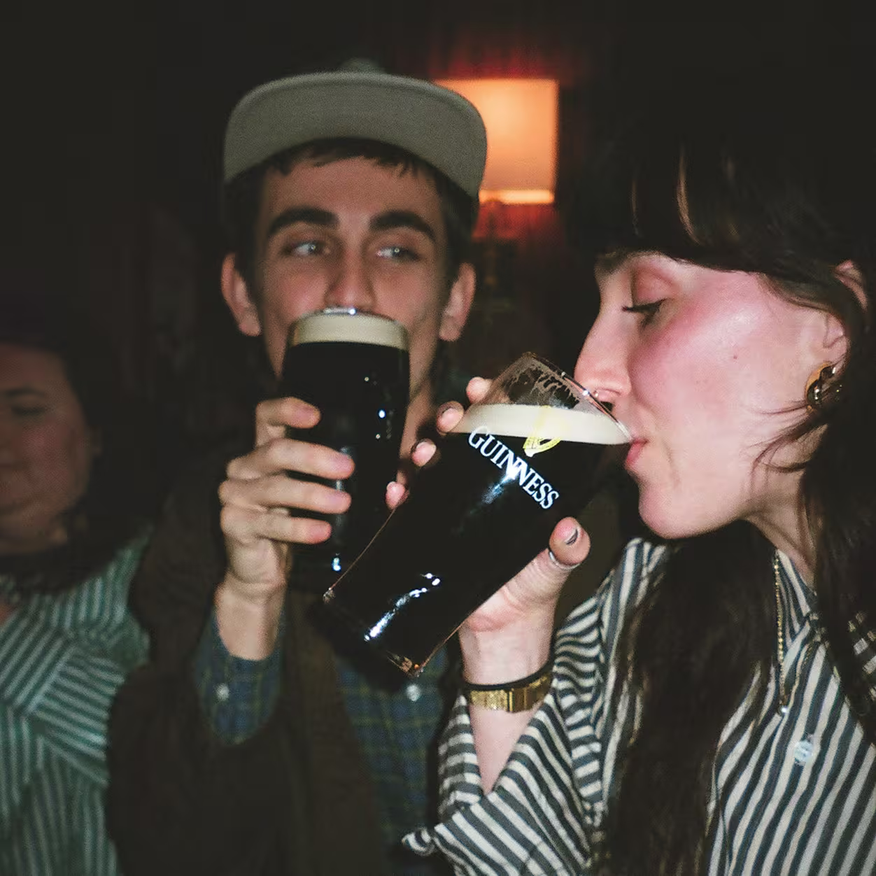 Friends enjoying their beers