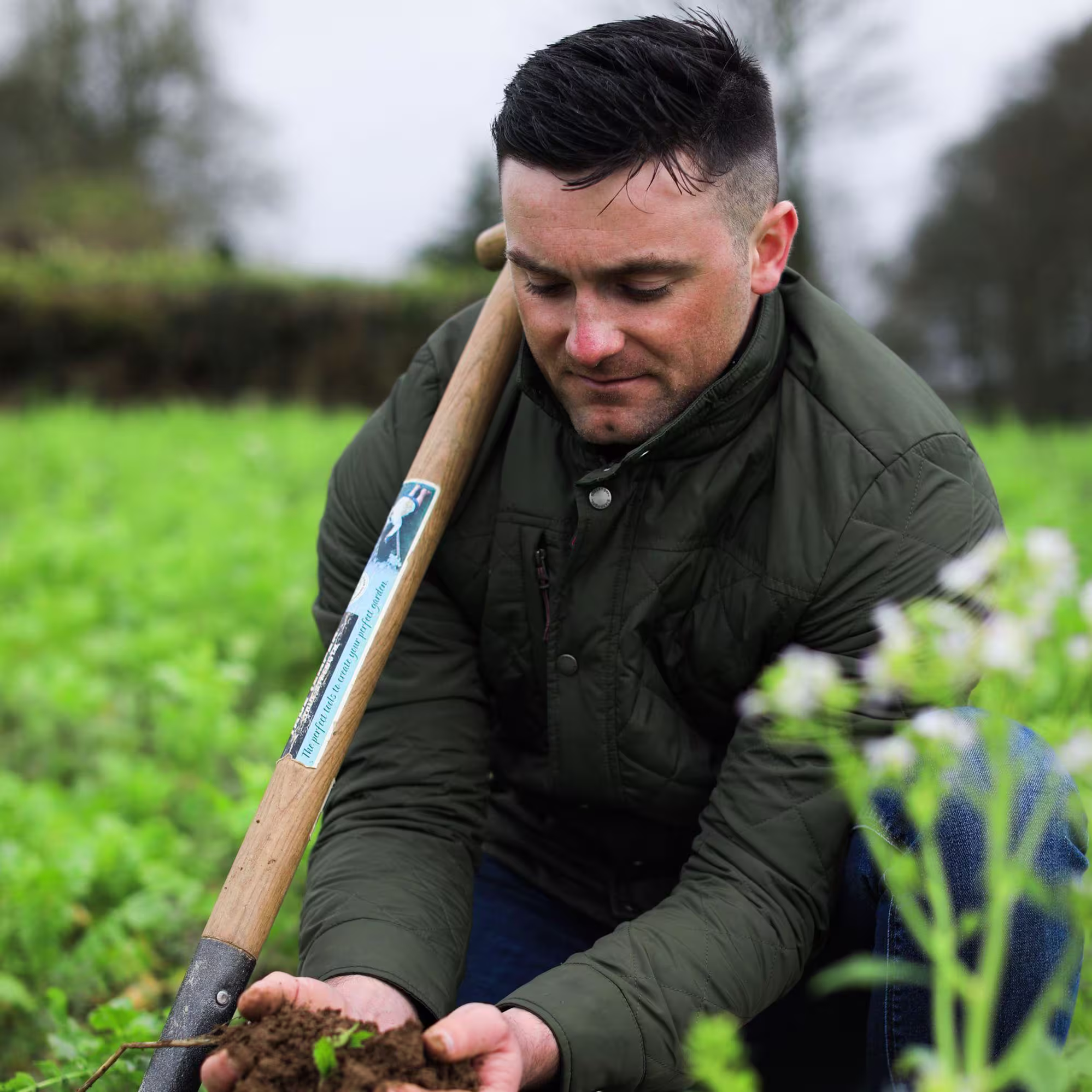 Guinness The Power Of Nature - Man holding soil - closeup