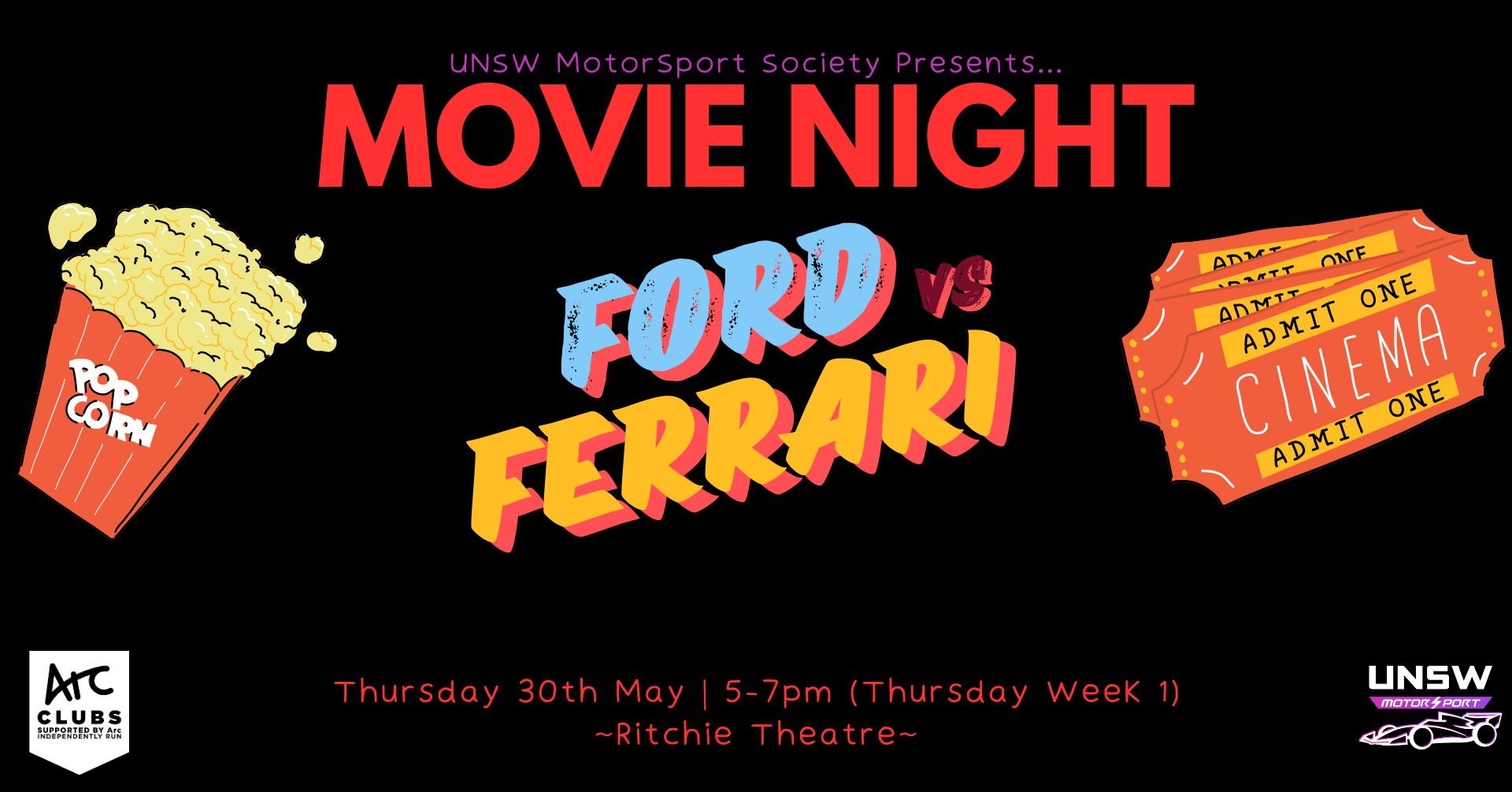 Ford vs Ferrari Banner