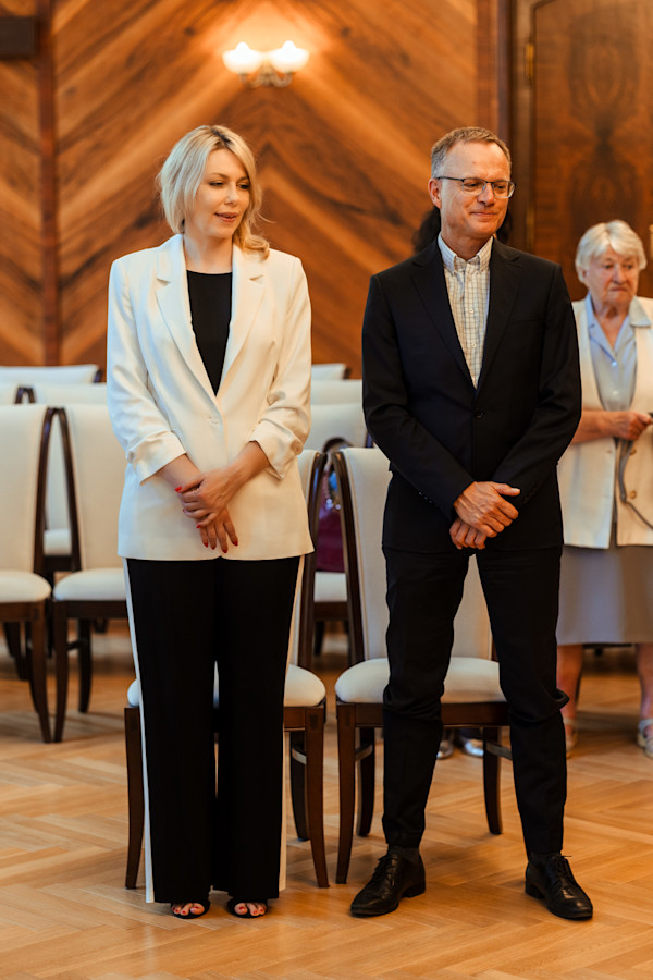Ślub cywilny i sesja o zachodzie słońca