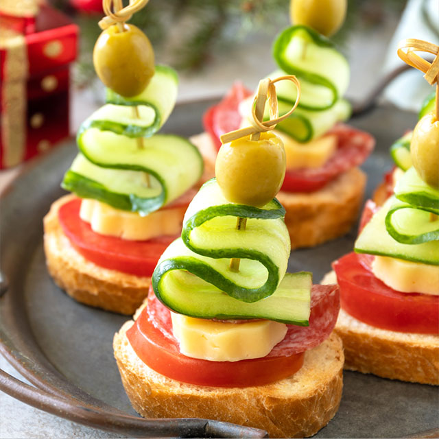 크리스마스 카나페 레시피