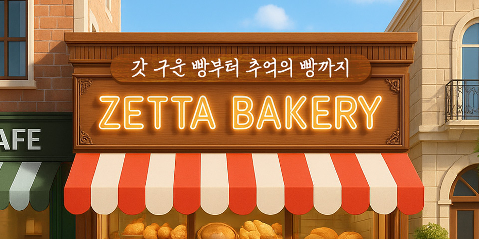 갓 구운 빵부터 추억의 빵까지 ZETTA BAKERY