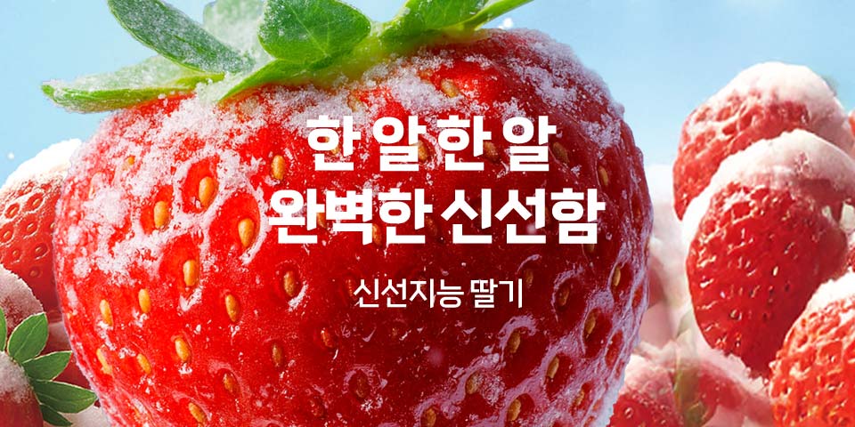 한 알 한 알 완벽한 신선함 신선지능 딸기