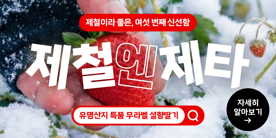 제철이라 좋은, 여섯 번째 신선함 제철엔제타 유명산지 특품 무라벨 설향딸기 자세히 알아보기 