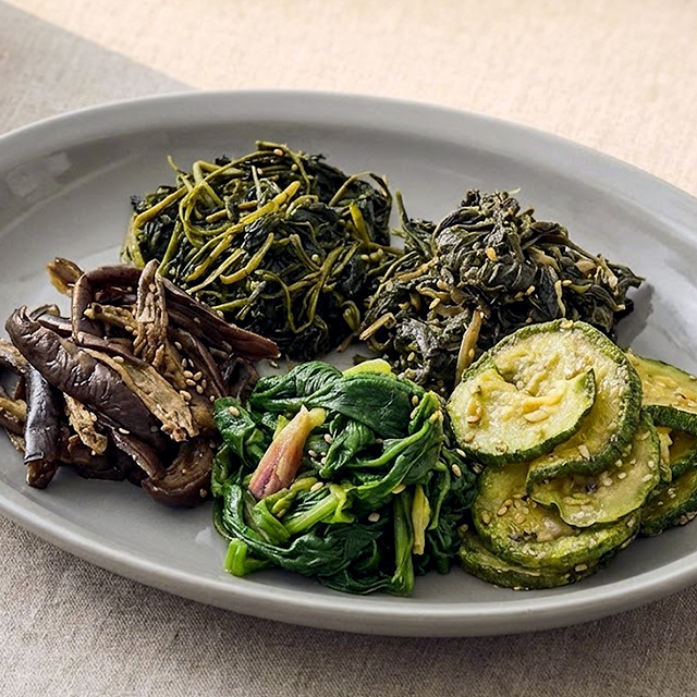 건나물 무침 레시피