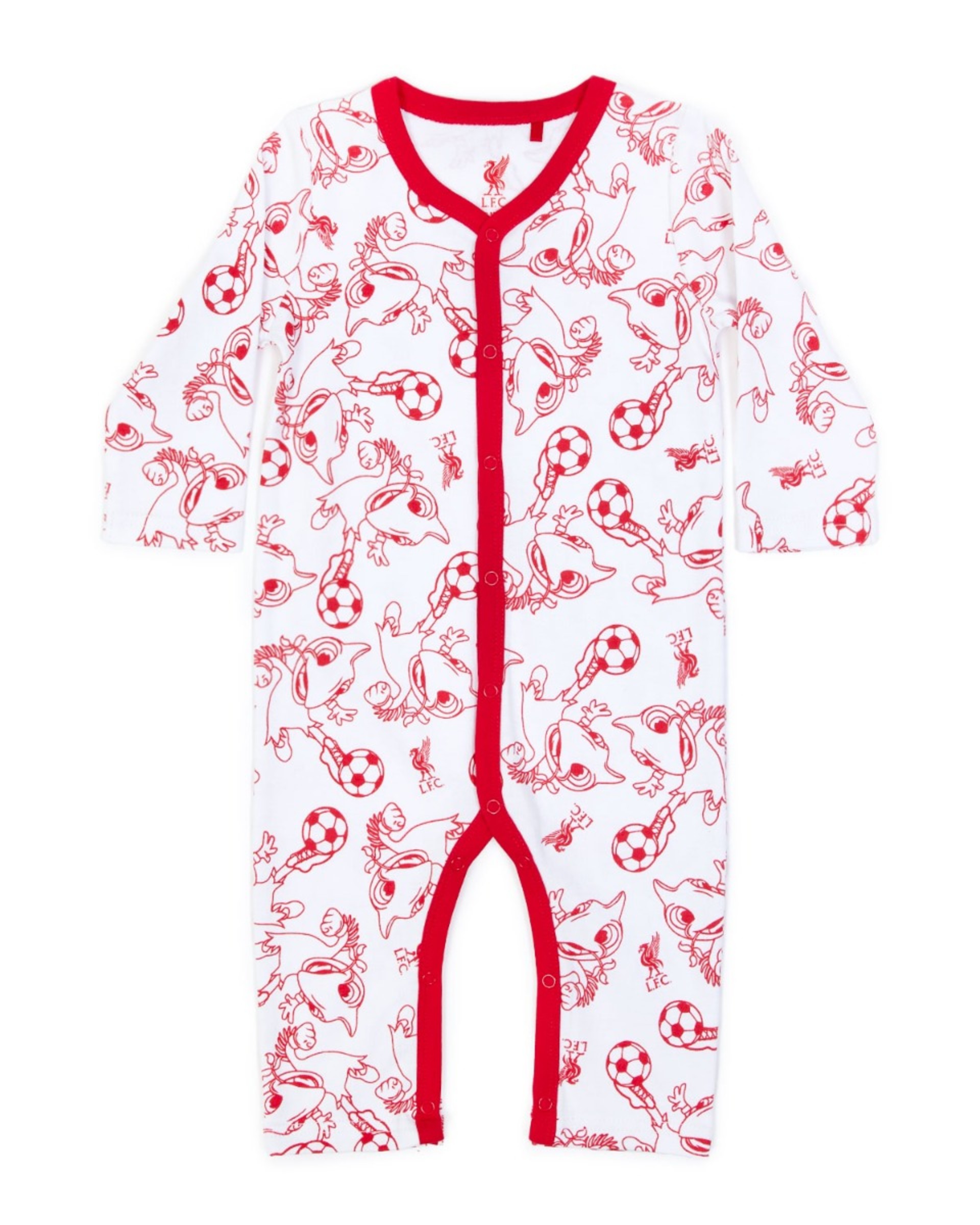 เสื้อยืดเด็กสีแดง LFC ไมตี้ สีขาว - Image 1