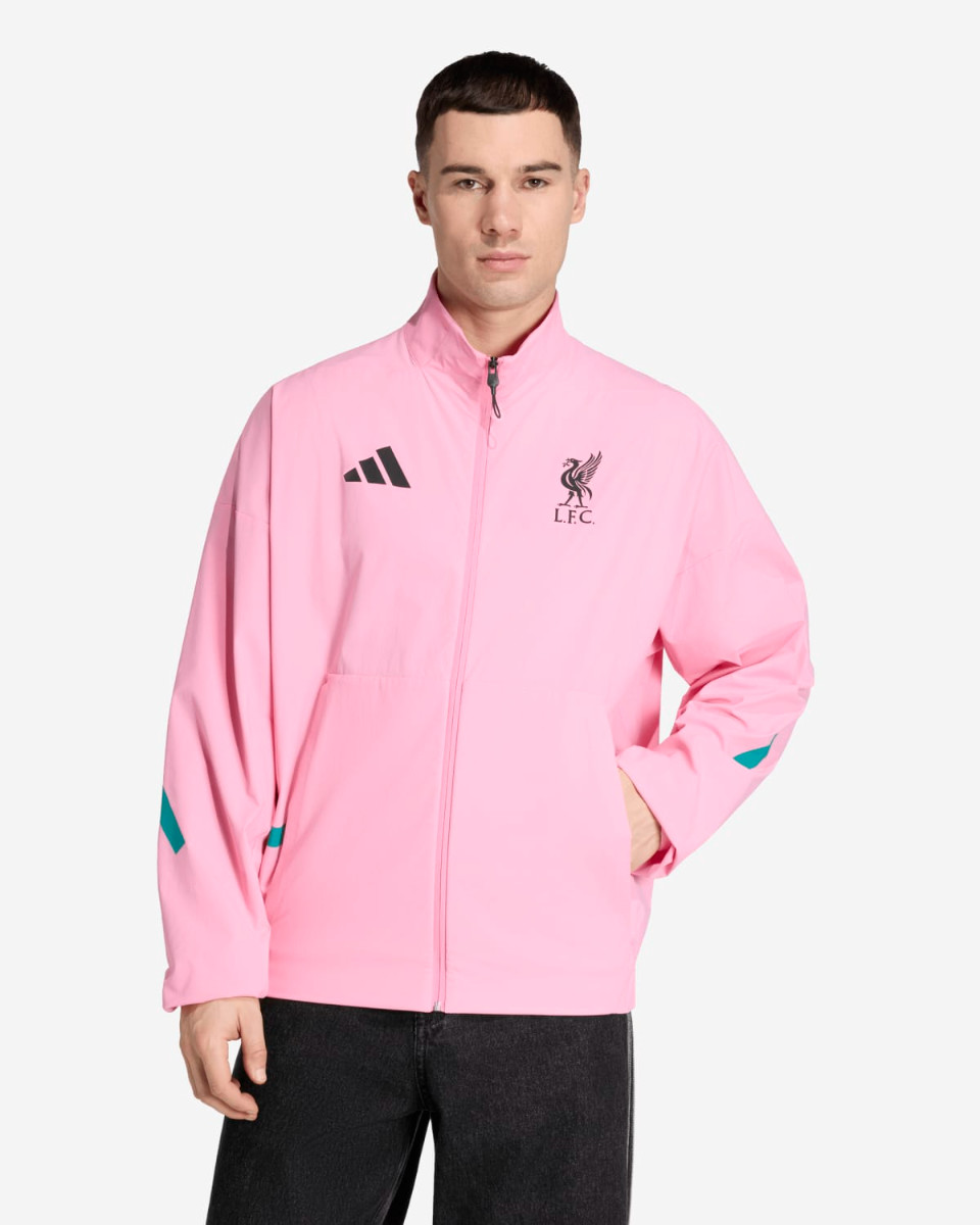 LFC adidas Mens 25/26 Z.N.E Anthem Jacket Pink - Image 1