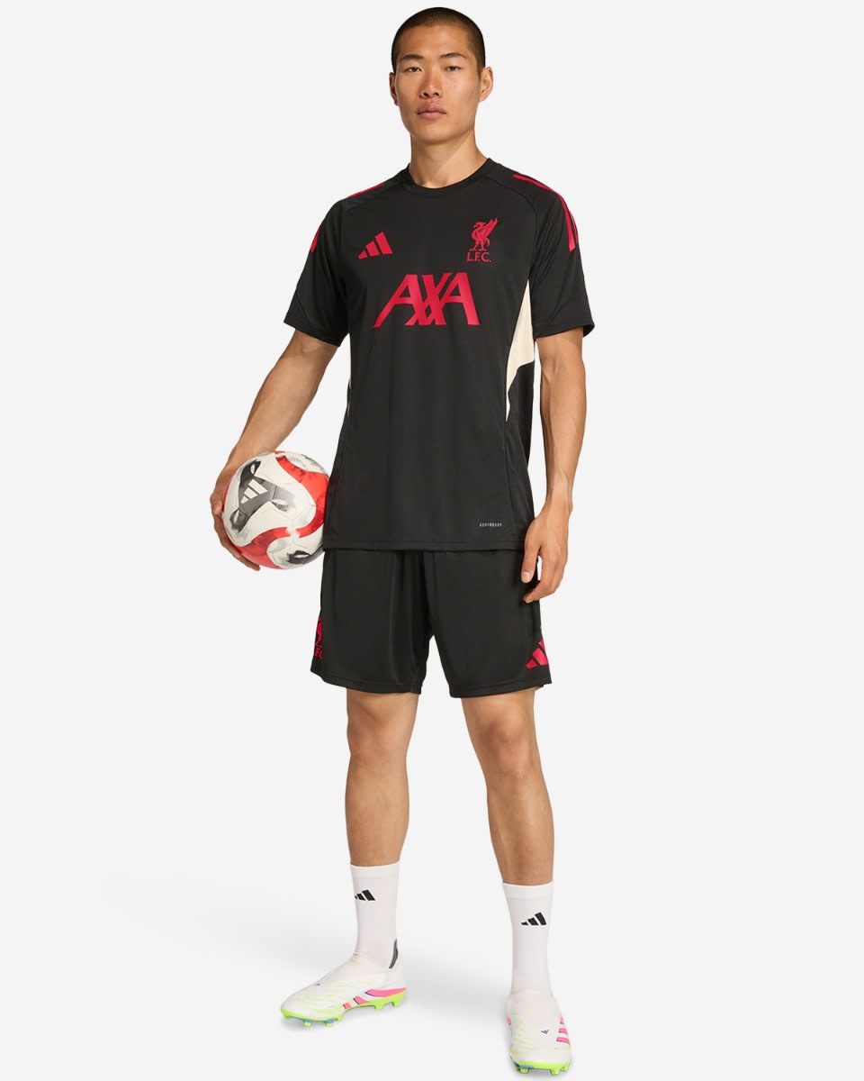 LFC adidas Menns 25/26 Domestic Kortermet Topp Svart - Image 3