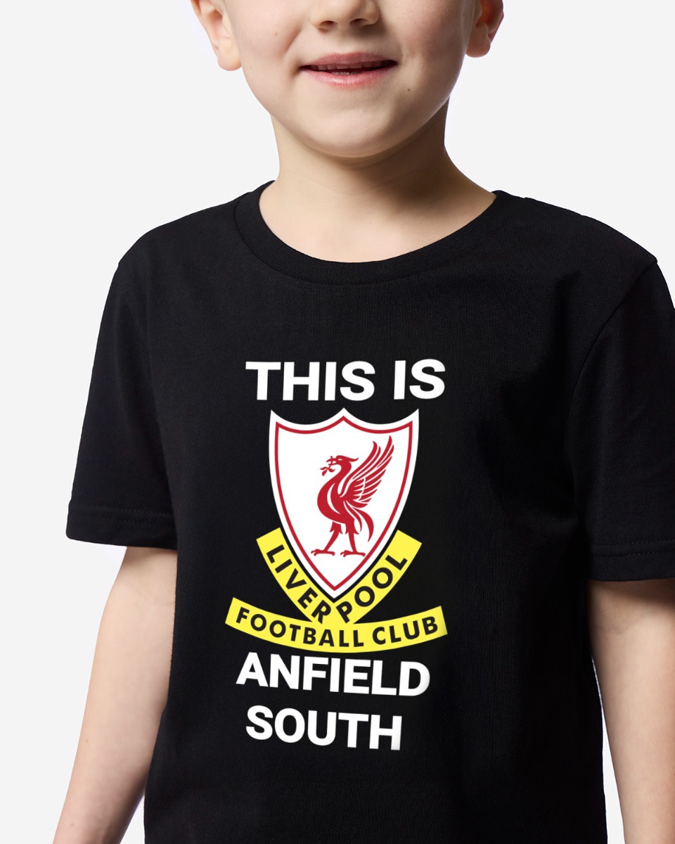 LFC Juniors This Is Anfield South Tee Black - Image 3