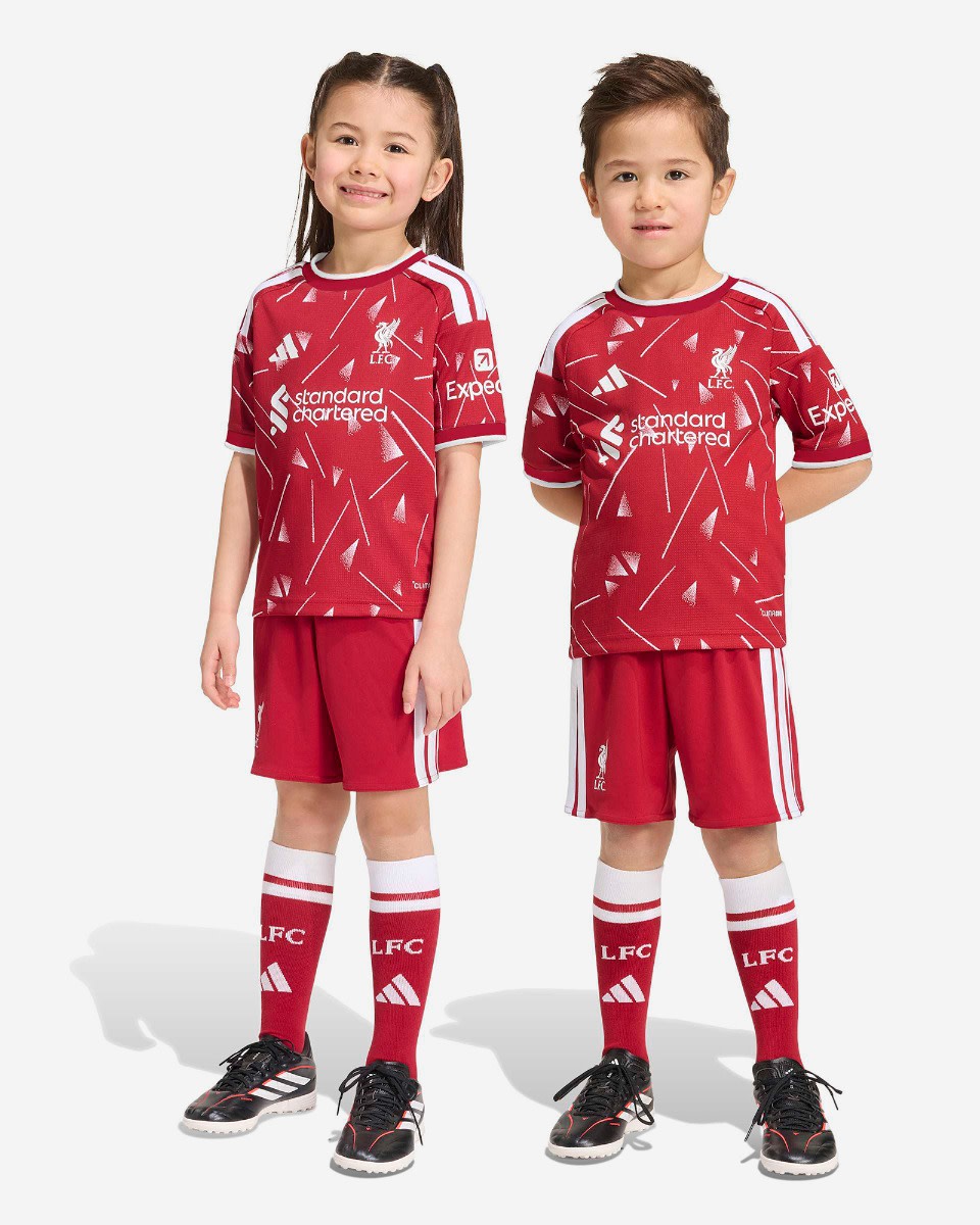 LFC adidas Kids 26/27 Home Mini Kit - Image 1