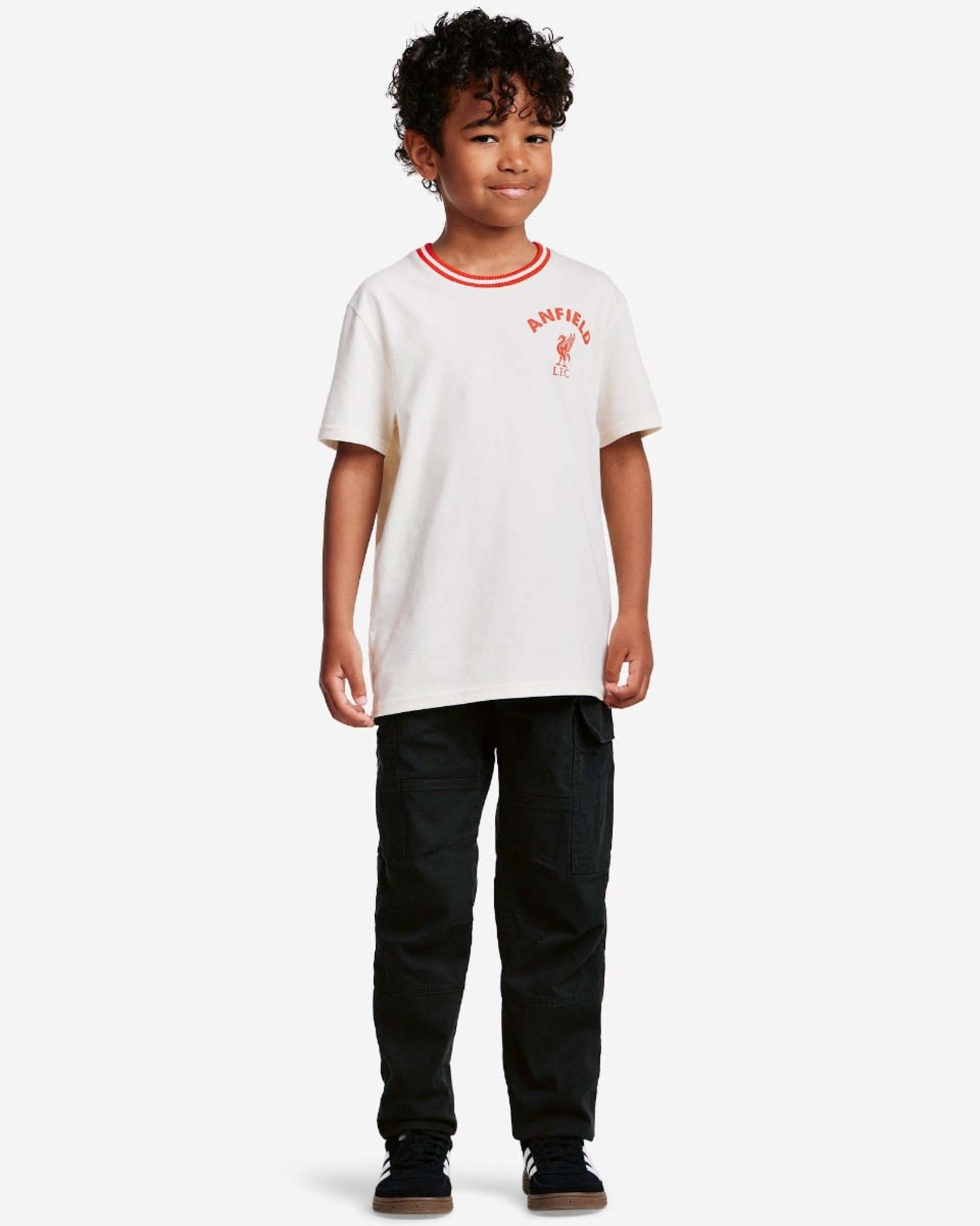 LFC Geripptes Mini-T-Shirt für Säuglinge, cremefarben - Image 1
