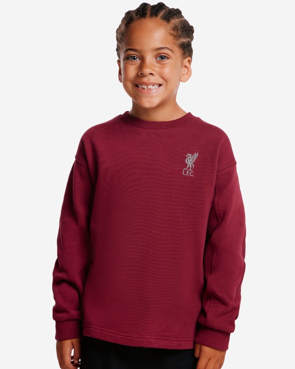 LFC 青少年超大码 YNWA 拼接卫衣樱桃色 - Image 4