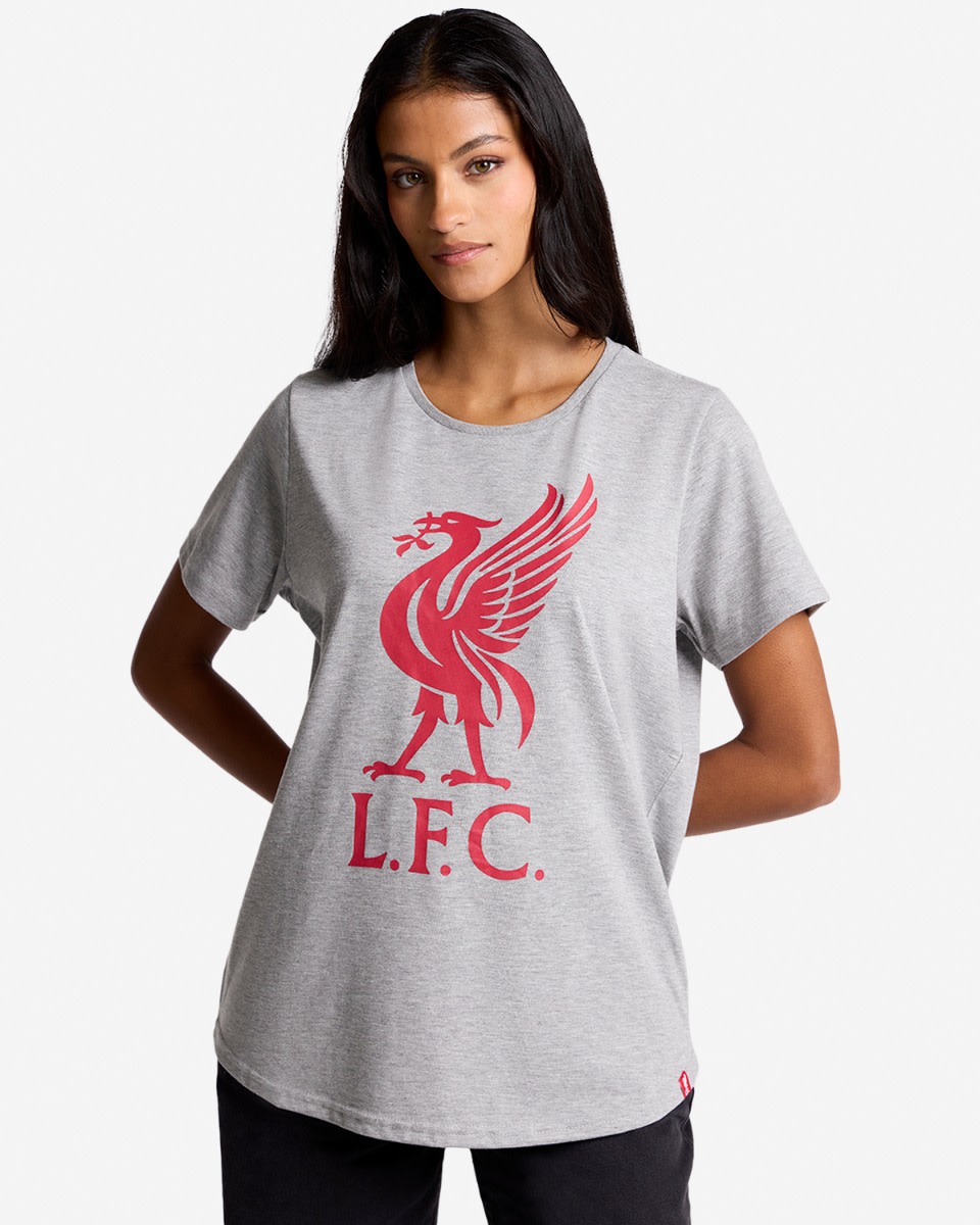 LFC Womens Liverbird Tee Grey - Image 1