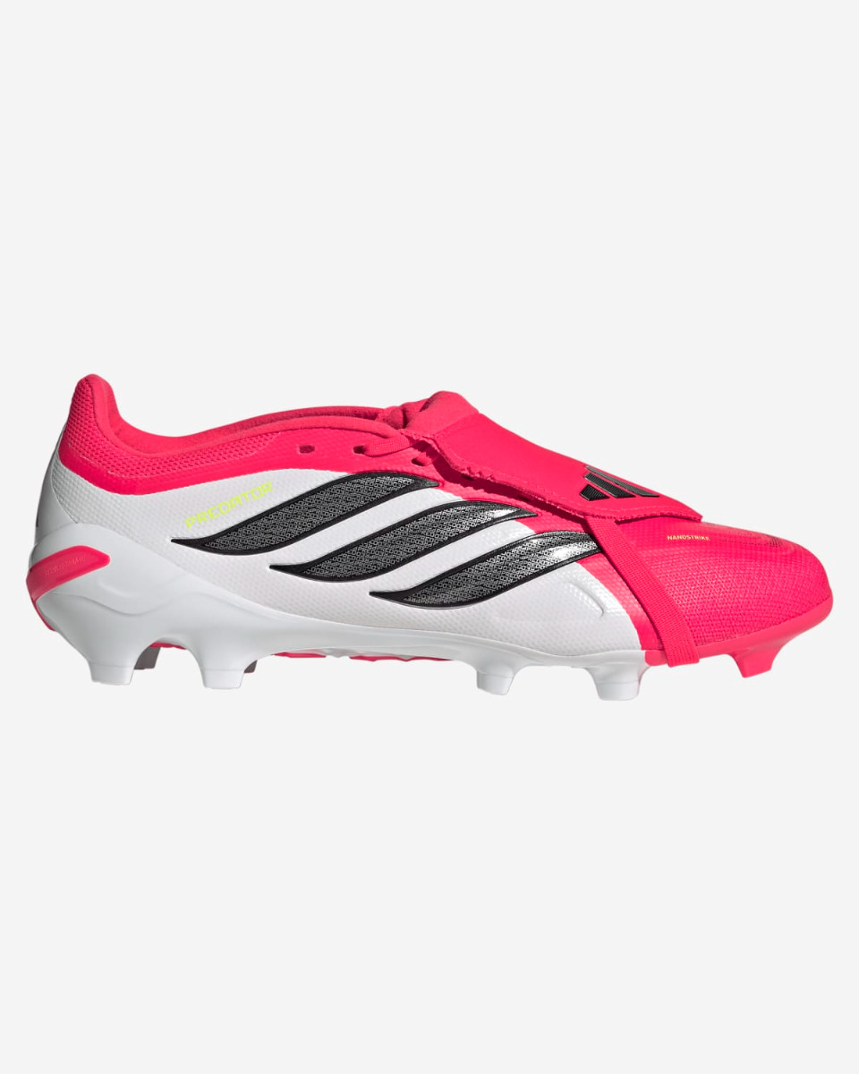 adidas Adults Predator League Fold-Over Tongue Firm Ground Fotballsko Lucid Rød/Core Svart/Skyhvit - Image 1
