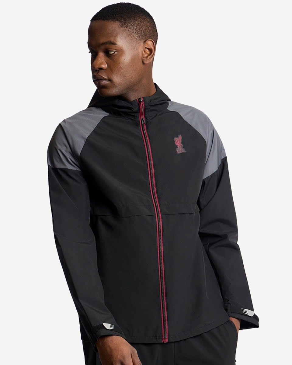 LFC Mens Funnel Windcheater Black - Image 3