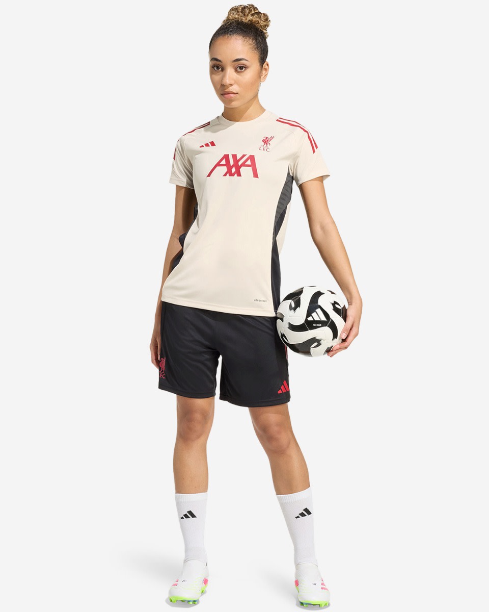 LFC adidas Womens 25/26 Domestic Training Shorts Black - Image 3