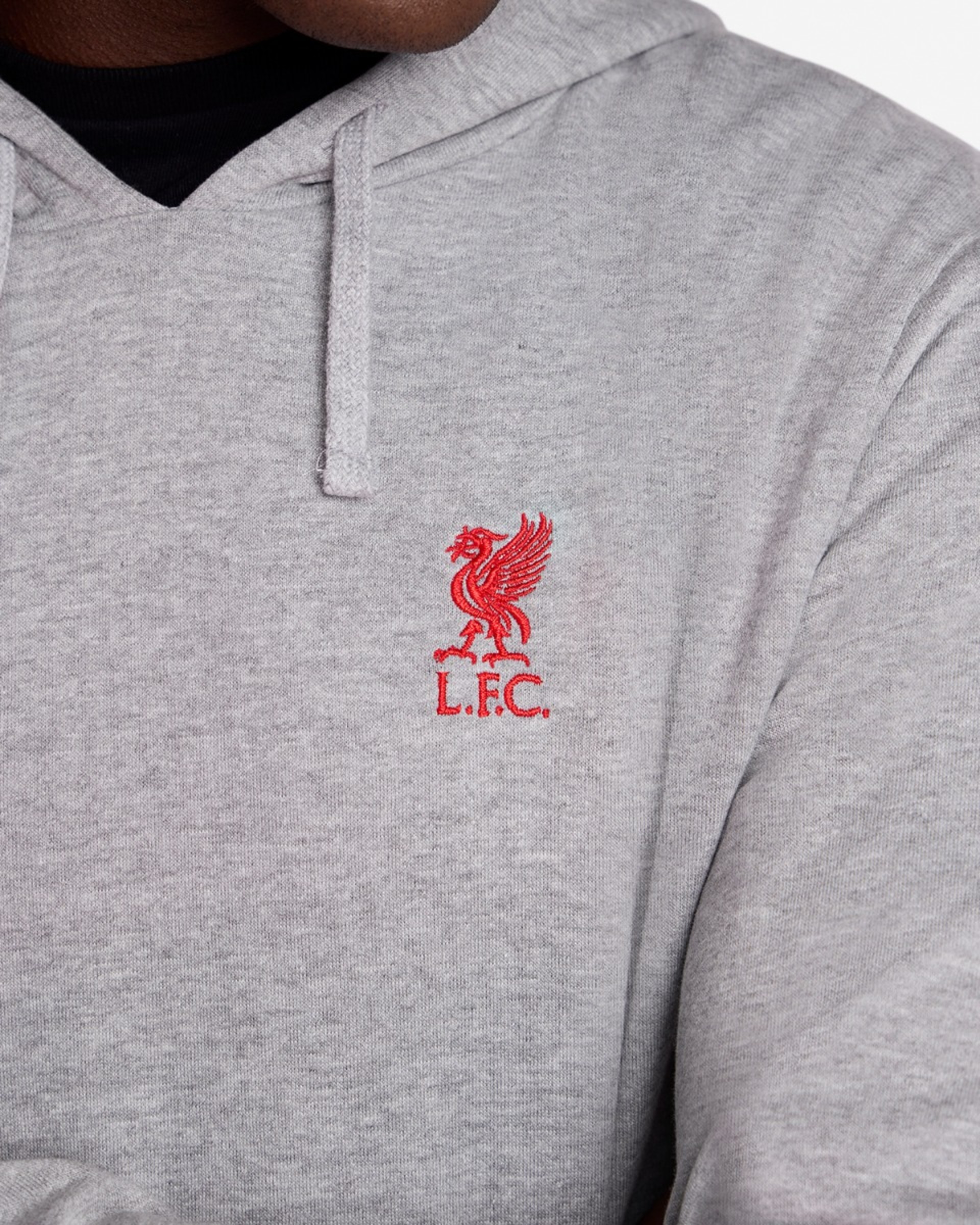 Sudadera con capucha LFC para hombre con logo, gris jaspeado - Image 2