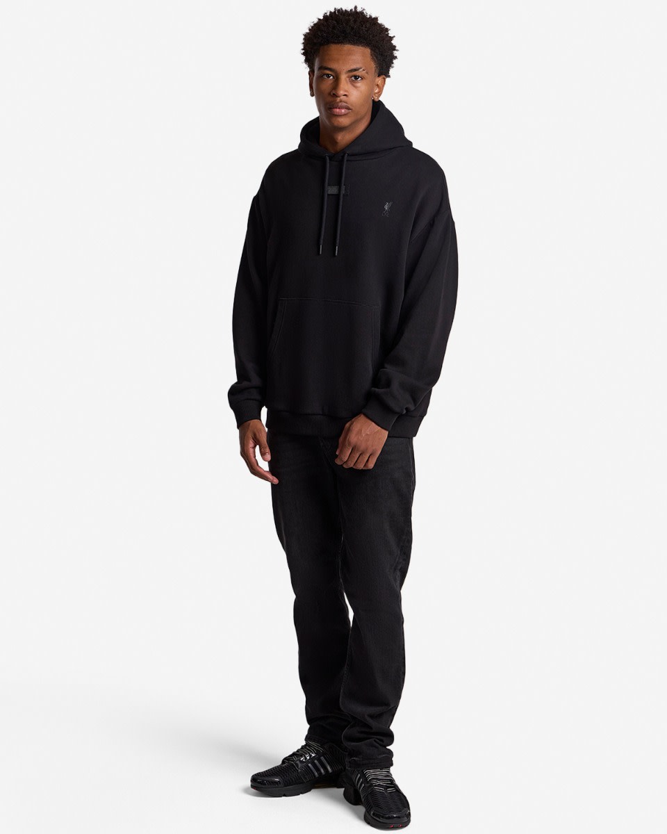 LFC Mens YNWA Overhead Hoodie Black - Image 4