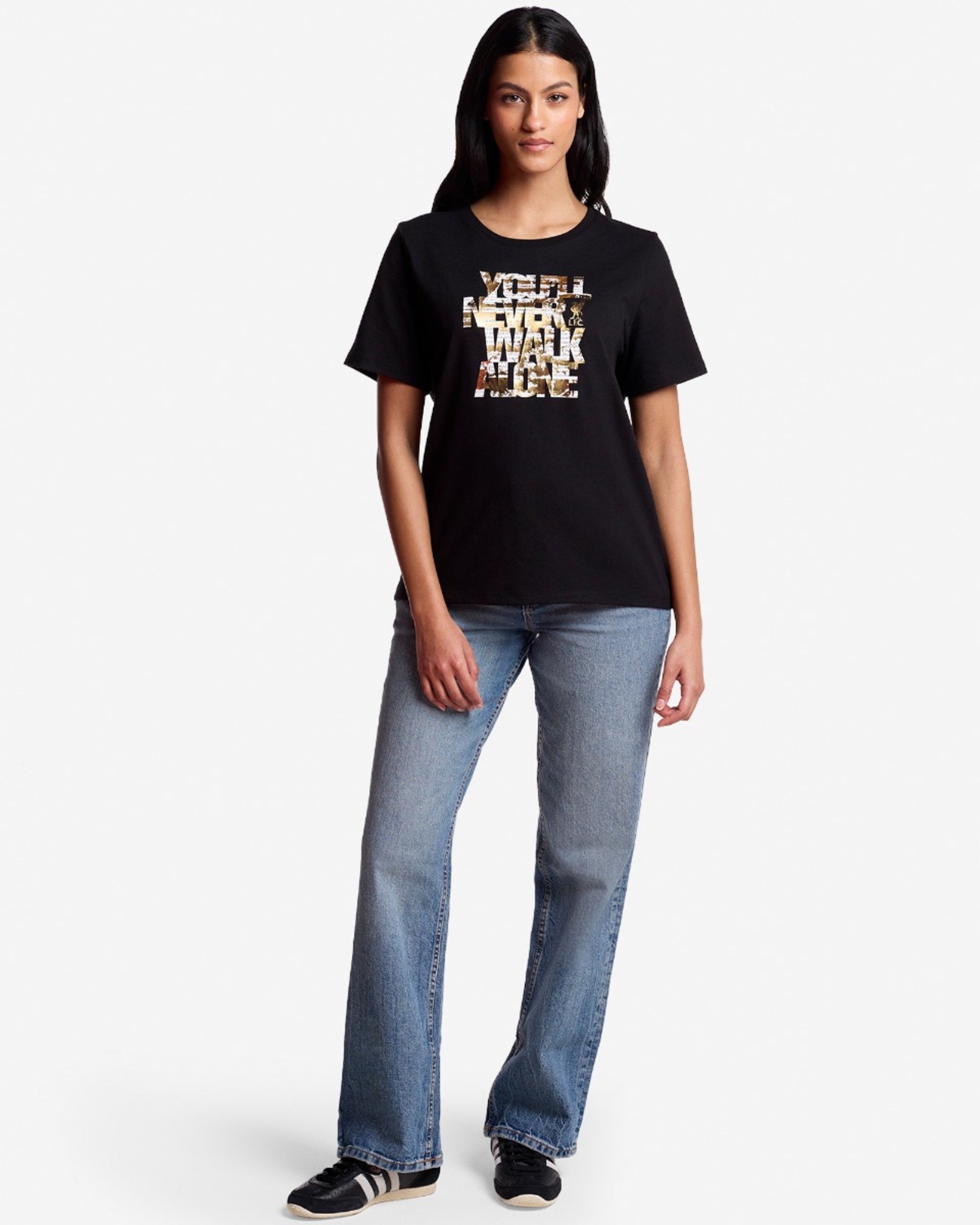 LFC YNWA Foil T-Shirt für Damen, Schwarz - Image 4