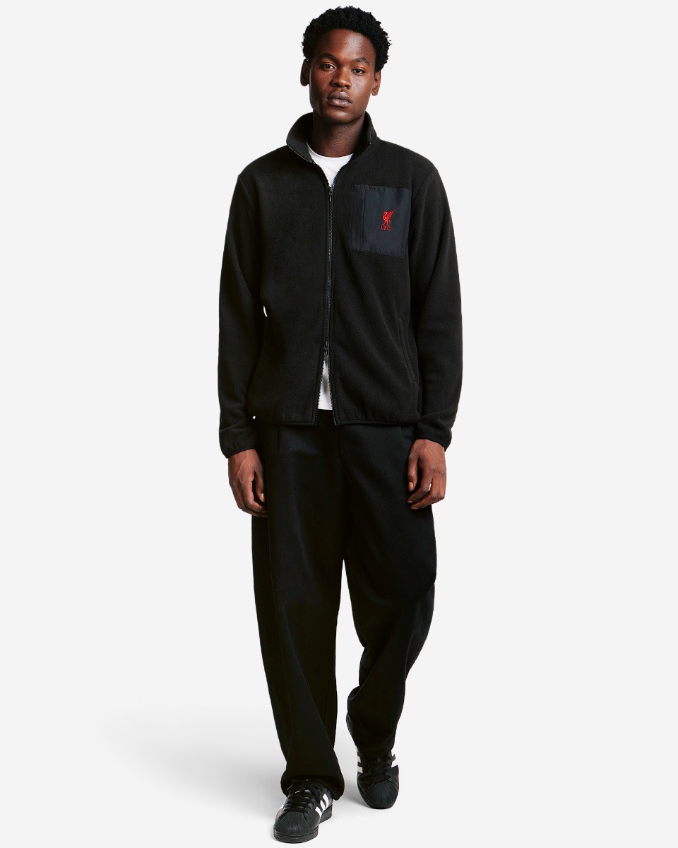 LFC Mens Full Zip Fleece Black - Image 4