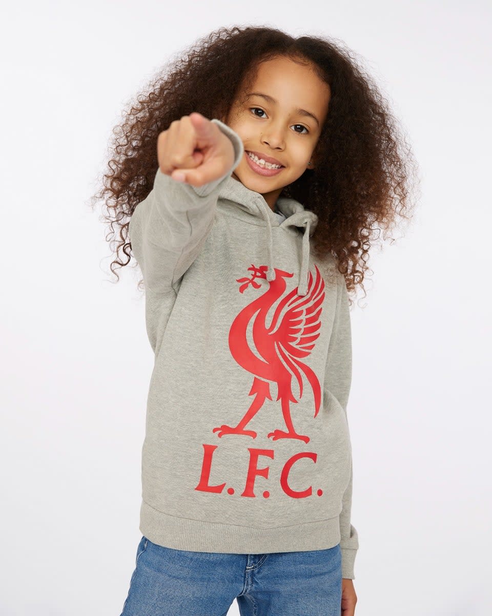 LFC Infants Liverbird Hoody Grey - Image 4