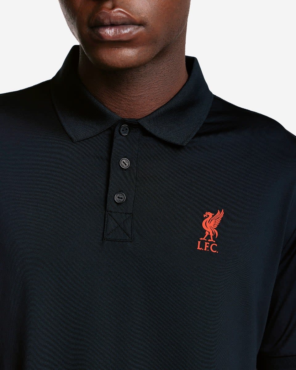 LFC Poly Poly Herren Poloshirt Schwarz - Image 2