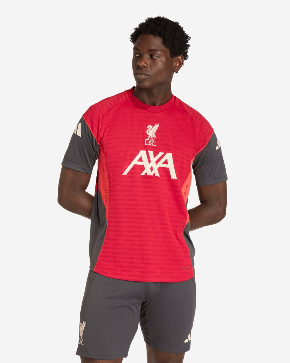 LFC adidas Mens 25/26 Short Sleeve Pro Top Red - Image 1