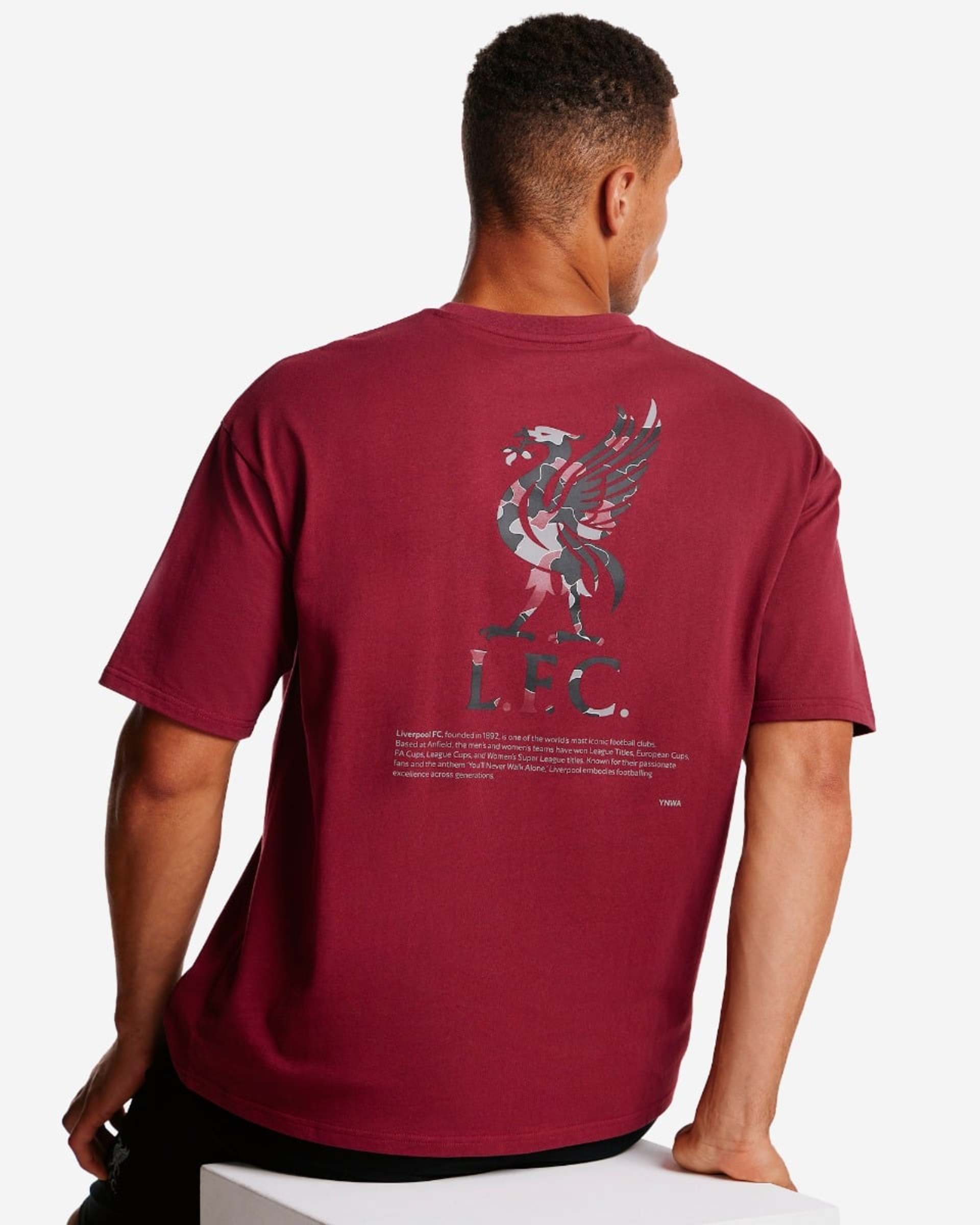 T-shirt surdimensionné YNWA Back Print pour homme LFC Cherry - Image 1