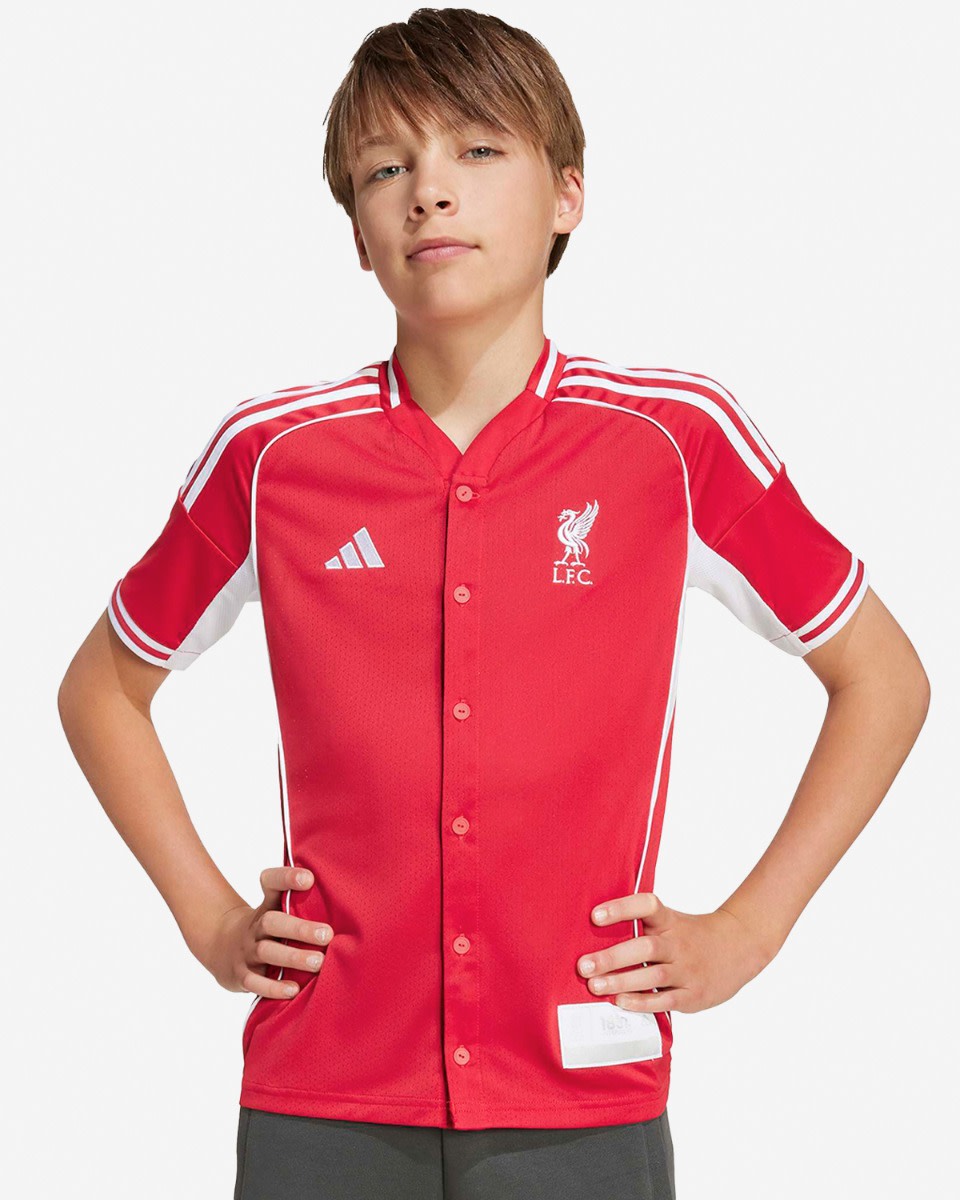 เสื้อเชิ้ต รุ่น LFC adidas รุ่นเยาวชน 25/26 US แพค สีแดง - Image 3