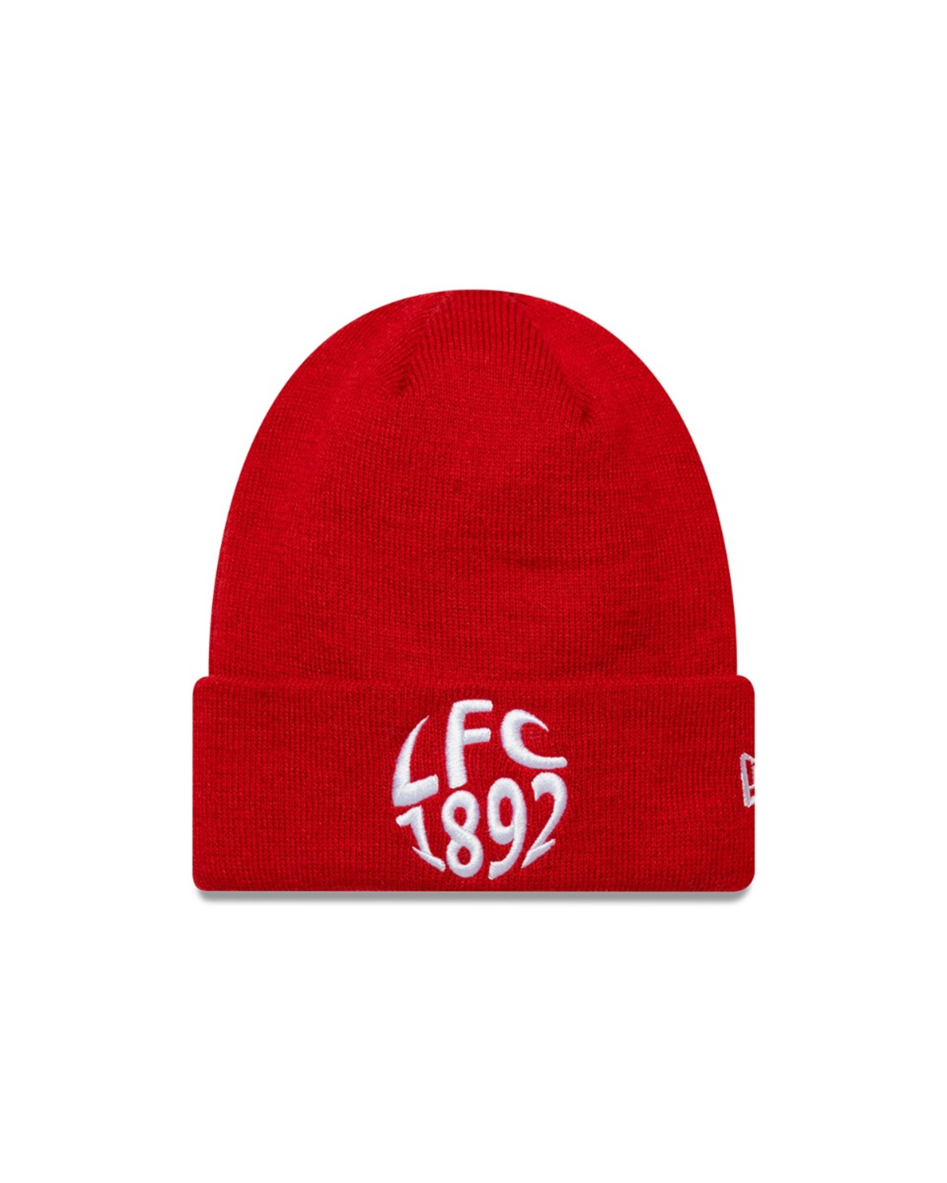 Gorro LFC New Era para niños 1892, tejido con puños, rojo - Image 1