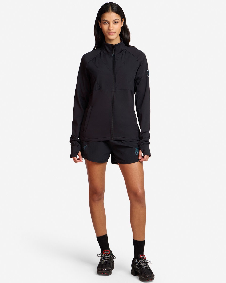 LFC Womens Quilted Panel Jacket Black - Image 3