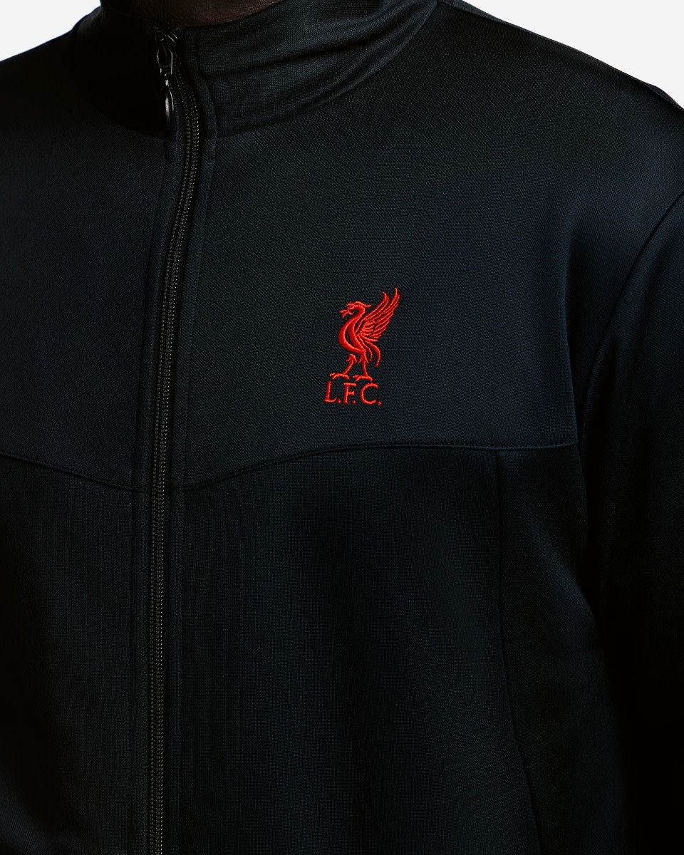 แจ็คเก็ตแทร็กผู้ชาย LFC สีดำ - Image 2