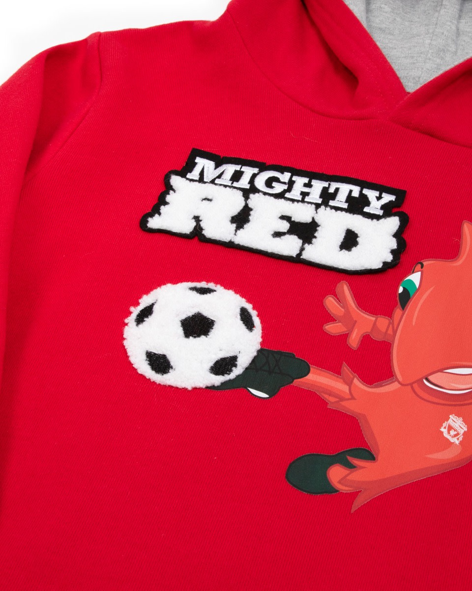 LFC Mighty Red Baby Hoody Grey - Image 2