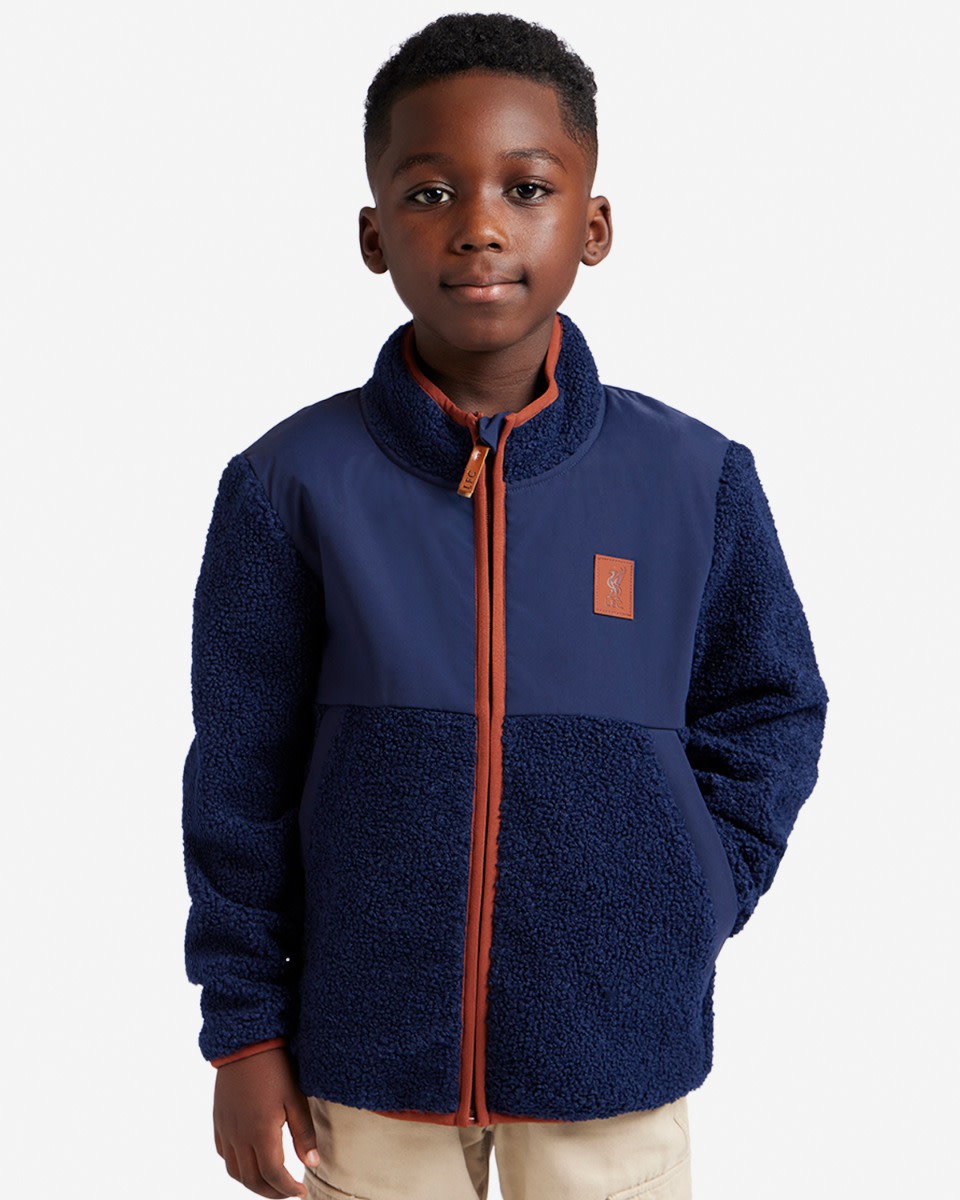 LFC Juniors Panel Fleece Navy - Image 1