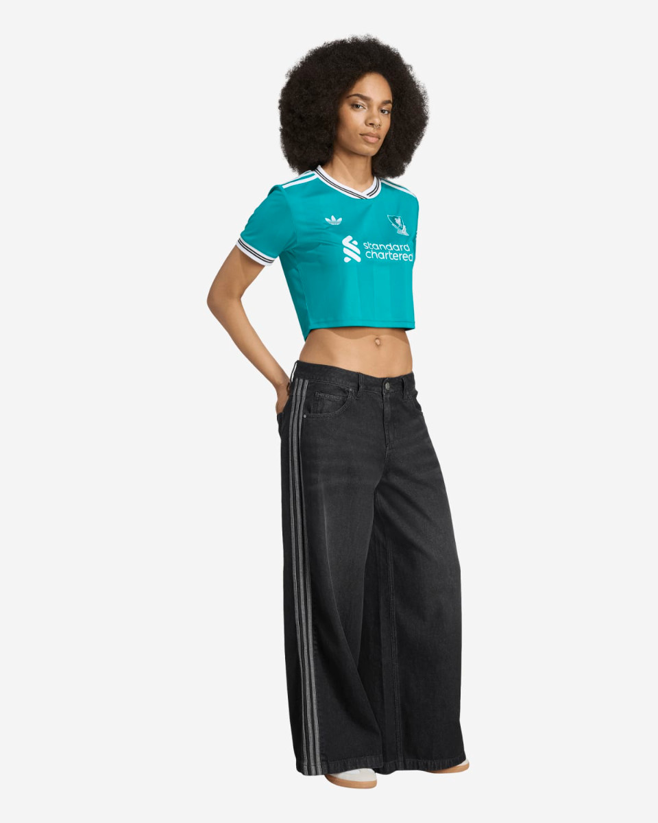 LFC adidas Womens 25/26 Third Short Sleeve Crop Jersey - Image 3