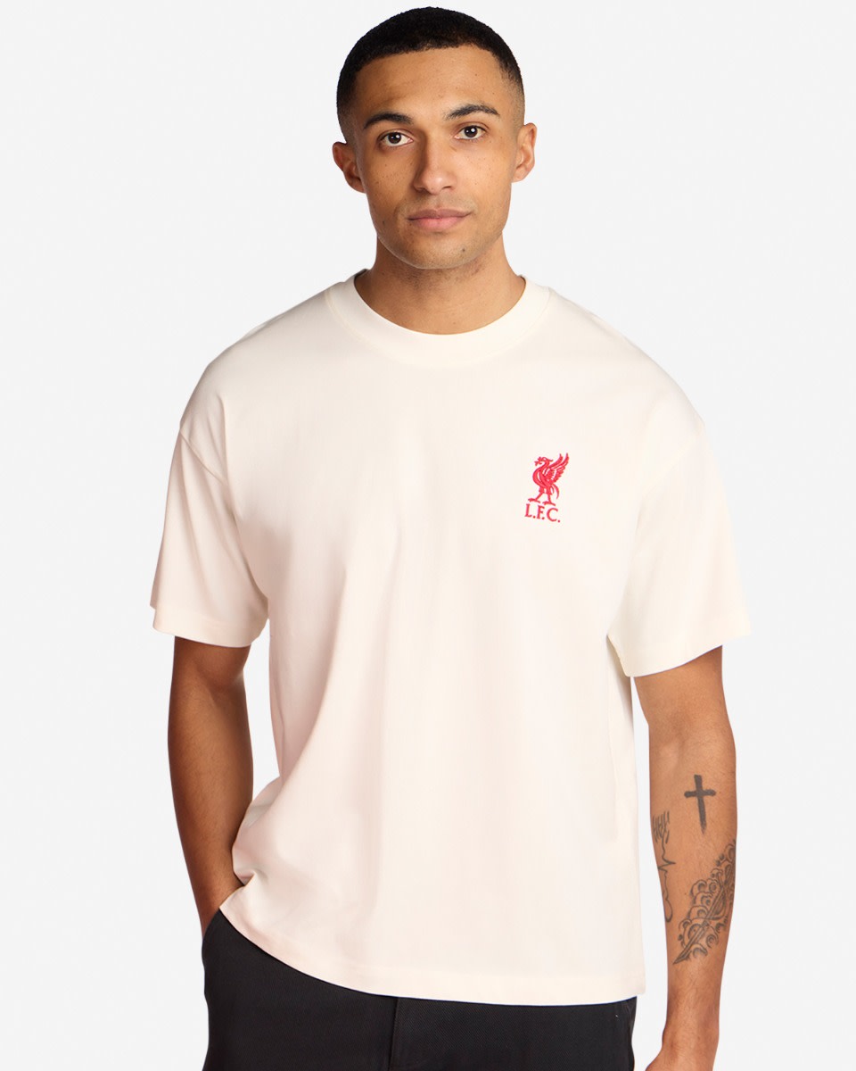 LFC Mens Oversized YNWA Tee Ecru - Image 2