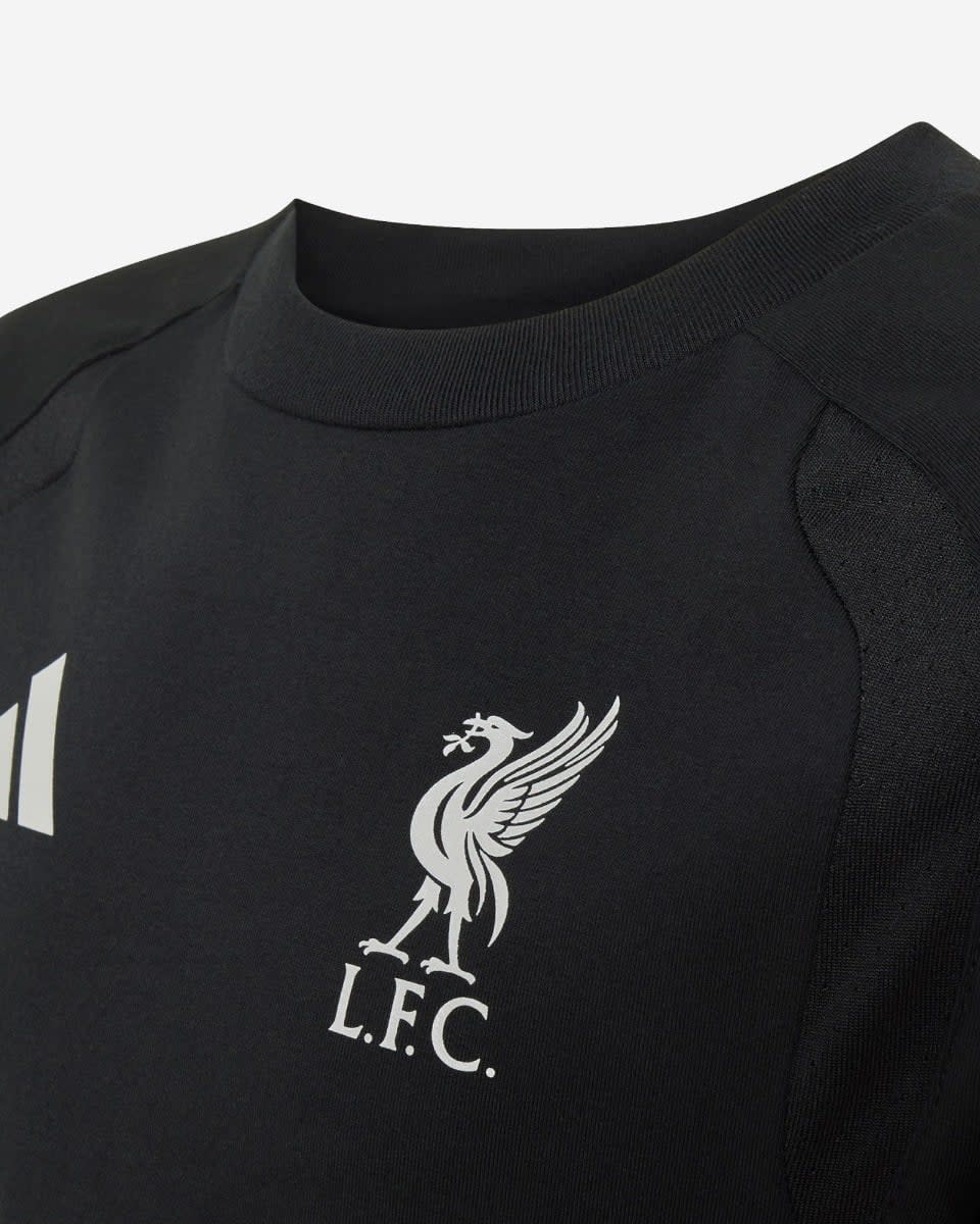 LFC adidas Youth Tiro Travel Tee Black - Image 3