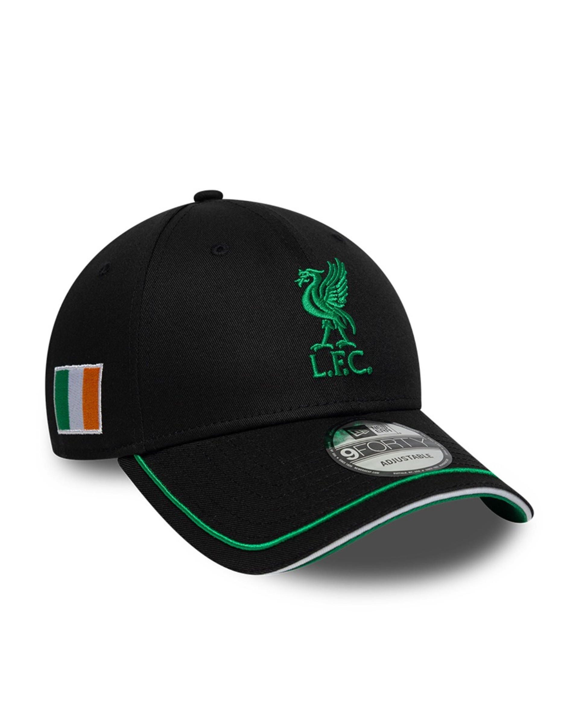 LFC New Era สำหรับผู้ใหญ่ 9FORTY หมวกไอร์แลนด์ สีดำ - Image 1