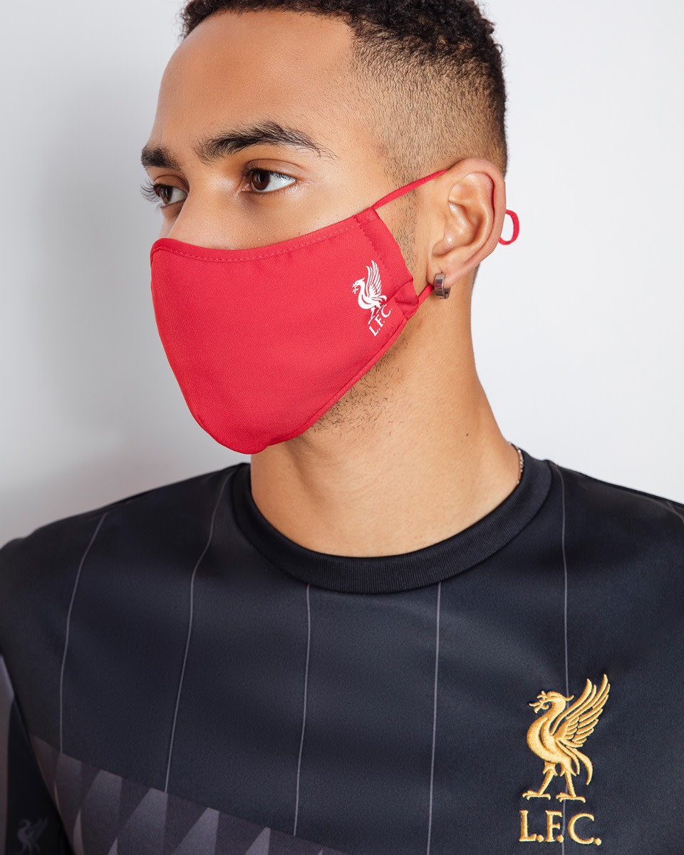 LFC voksenformet rødt ansigtsdæksel - Image 1
